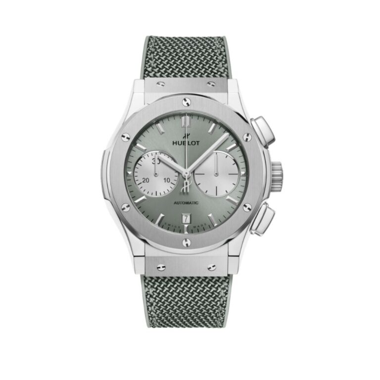 HUBLOT CLASSIC FUSION CHRONOGRAPH TITANIUM SAGE GREEN 45MM