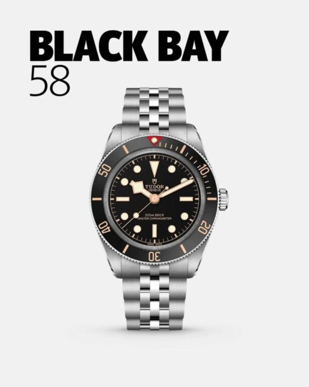 El nuevo #BlackBay58.
Presenta una caja más delgada y agujas, bisel y corona rediseñados para una estética renovada.

#TudorWatch #borntodare