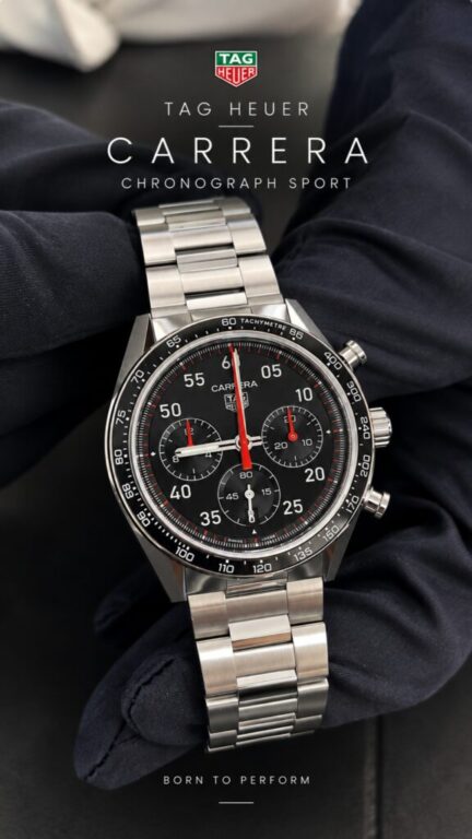 La emoción de la Fórmula 1 continúa 🏁

Después de un fin de semana inolvidable en Madrid, seguimos conectados con el mundo del motor a través del TAG Heuer Carrera Chronograph Sport.

Un TAG Heuer Carrera Chronograph Sport de 42 mm que combina elegancia y espíritu deportivo, con Calibre TH20-00, 80 horas de reserva de marcha y detalles inspirados en la competición.

Descubre el TAG Heuer Carrera Chronograph Sport en Joyería Carlos Guinot.

📍 C/ Ruiz Zorrilla, 9 · Castellón de la Plana
Pásate por nuestra boutique y pruébatelo.

#TAGHeuer #TAGHeuerCarrera #CarreraChronograph #TAGHeuerCarreraChronograph #Formula1 #F1 #RelojesDeLujo #Relojeria #Cronografo #JoyeriaCarlosGuinot #joyeriacastellon #castellon