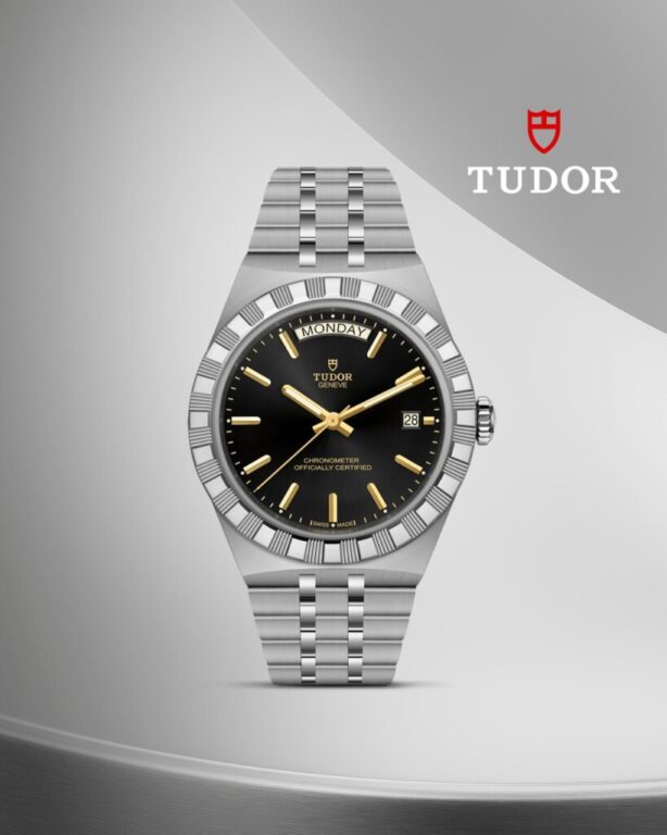 La esfera negra aporta carácter a este TUDOR Royal de 40 mm. Su caja de acero y su brazalete integrado crean un diseño elegante, con un toque deportivo para cada día.

Descúbrelo en Joyería Carlos Guinot, Castellón.