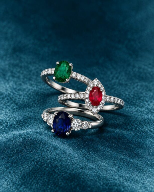 Hay joyas que te llaman la atención por su brillo. Otras, por su color. Estas reúnen ambos.

Rubí, zafiro, esmeralda y tanzanita acompañan a los diamantes en una selección de anillos en oro blanco. Distintos tonos, cada uno con su encanto, para encontrar ese que sientes tan tuyo.

Desliza y descubre los detalles. ¿Con cuál te quedarías?

Te esperamos en Joyería Carlos Guinot para que te los pruebes y elijas con calma.

#JoyeriaCarlosGuinot #joyeriascastellon #Anillos #OroBlanco #Diamantes #PiedrasPreciosas