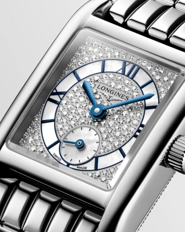 El Longines Mini DolceVita combina un perfil discreto con la elegancia atemporal de la colección.