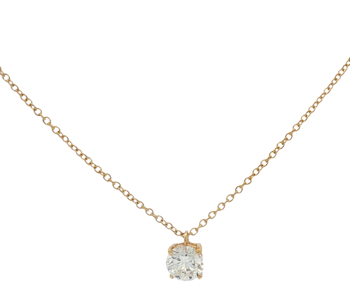 CADENA DE ORO AMARILLO CON DIAMANTE