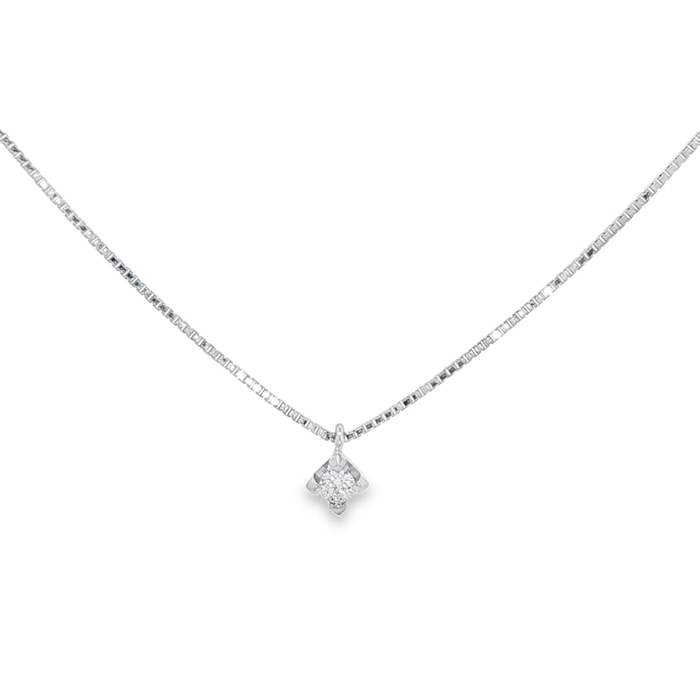 COLGANTE ORO BLANCO Y DIAMANTE