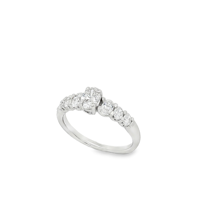 ANILLO ORO BLANCO CON DIAMANTES
