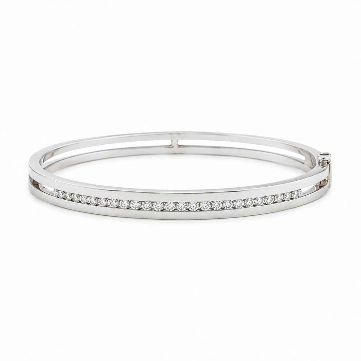 PULSERA DE ORO BLANCO CON DIAMANTES