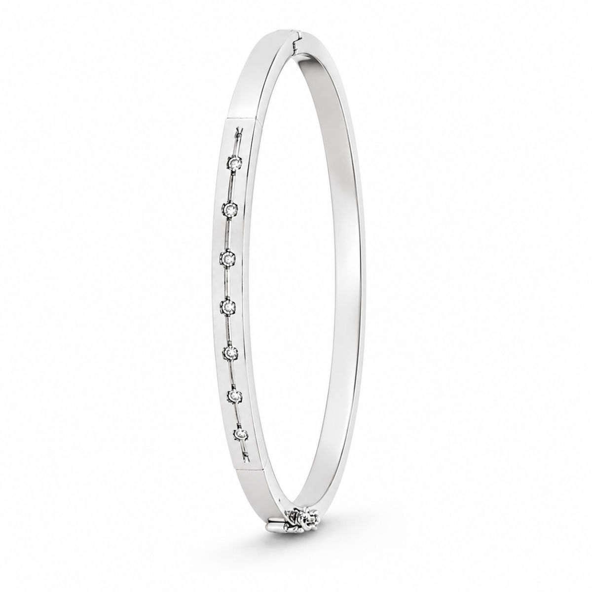 PULSERA DE ORO BLANCO CON DIAMANTES