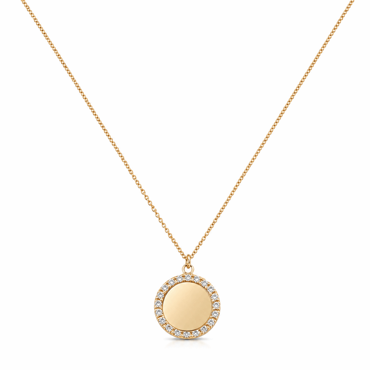 COLGANTE DE ORO AMARILLO CON DIAMANTES