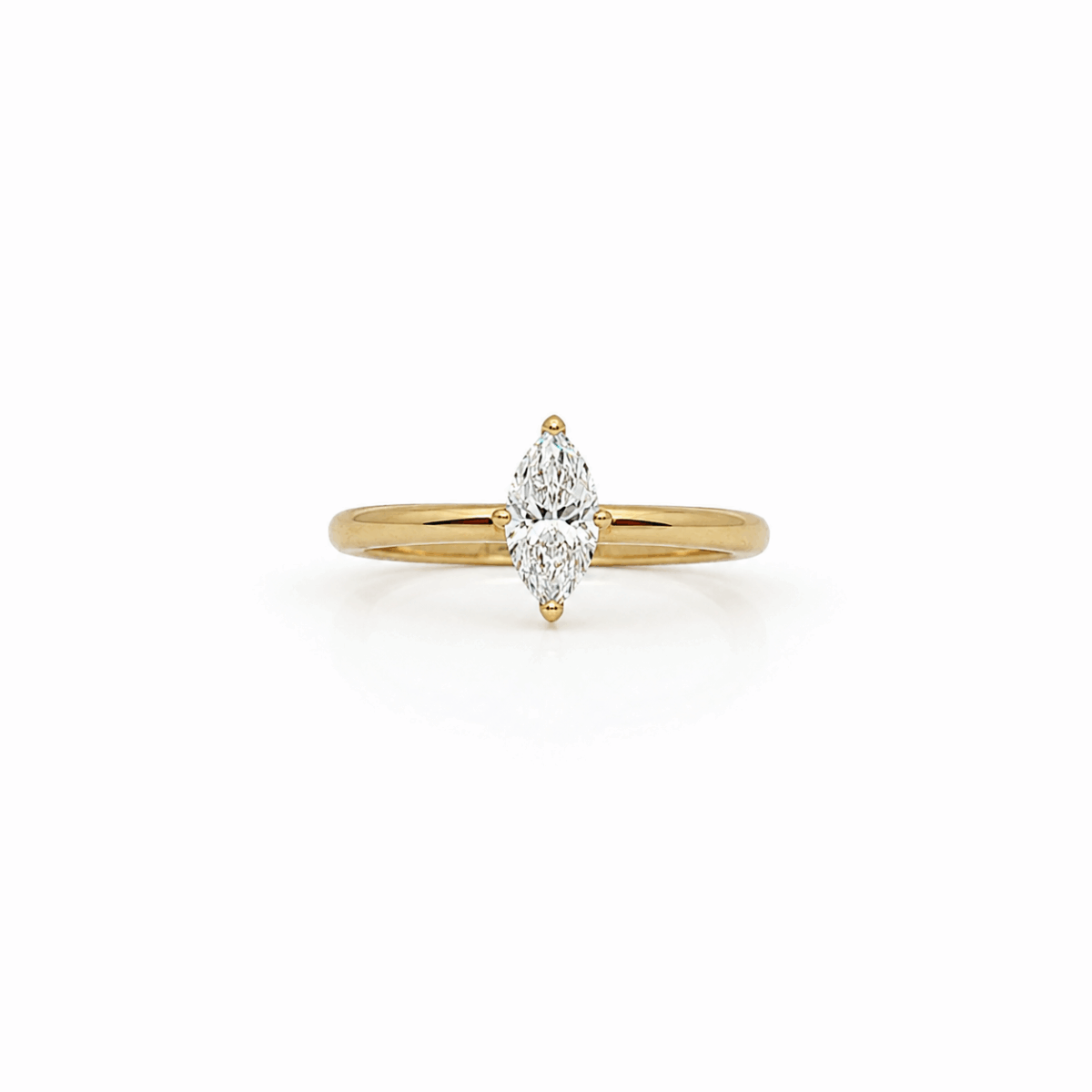 SOLITARIO DE ORO AMARILLO CON DIAMANTE