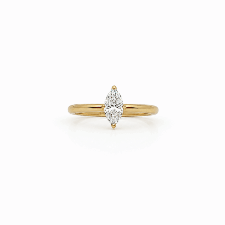 SOLITARIO DE ORO AMARILLO CON DIAMANTE