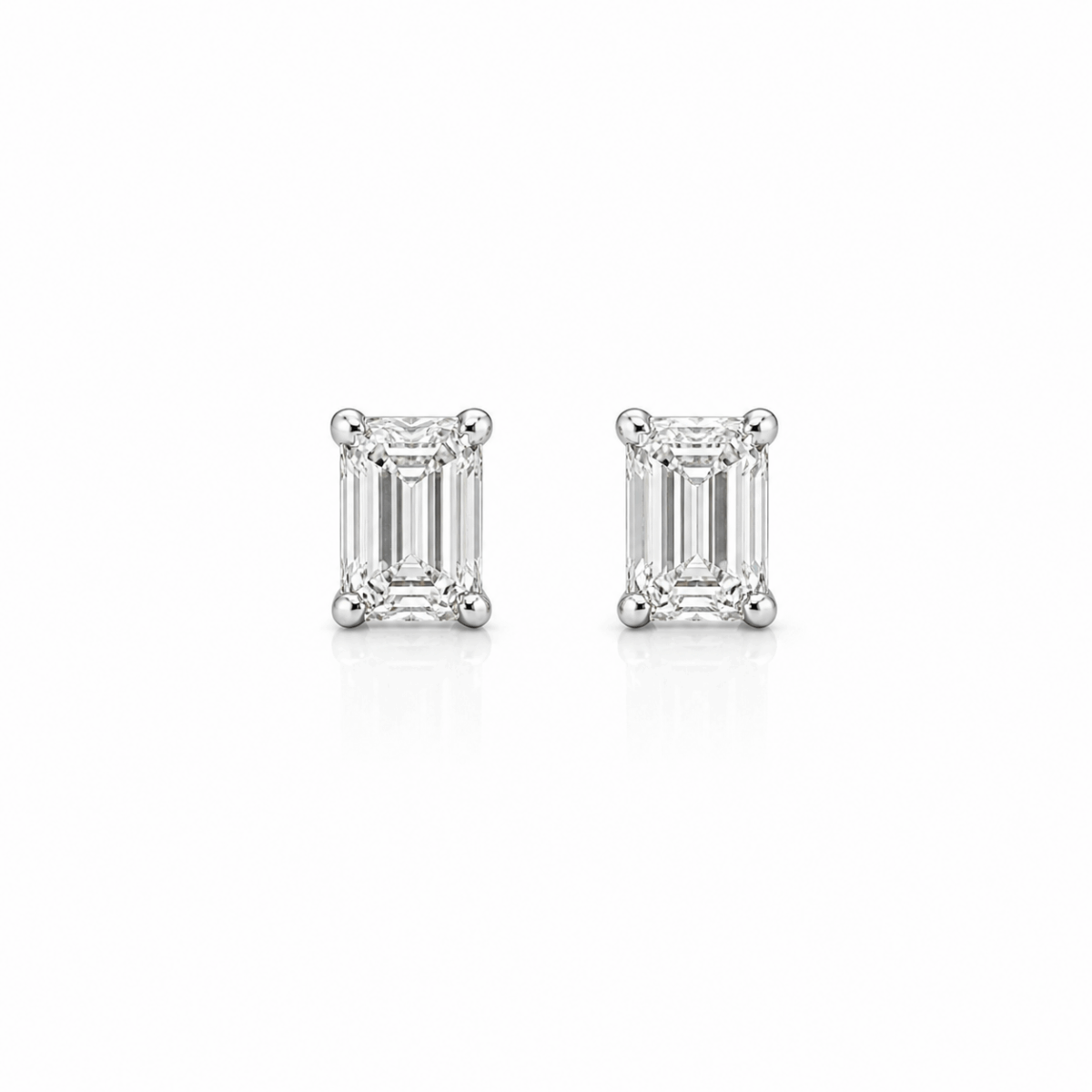 PENDIENTES DE ORO BLANCO CON DIAMANTE