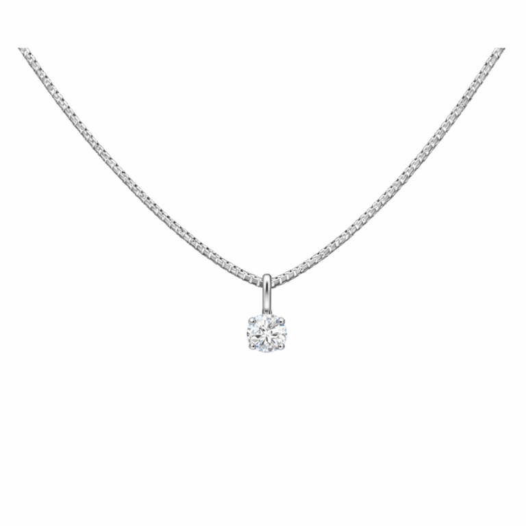 COLGANTE ORO BLANCO Y DIAMANTE