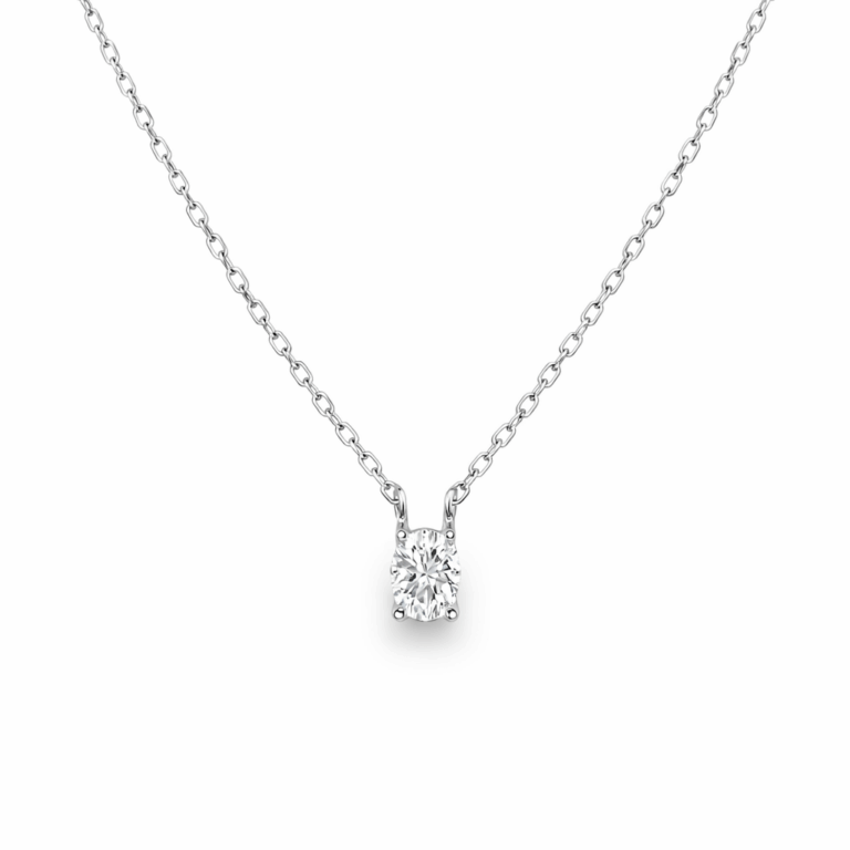 COLGANTE ORO BLANCO Y DIAMANTE