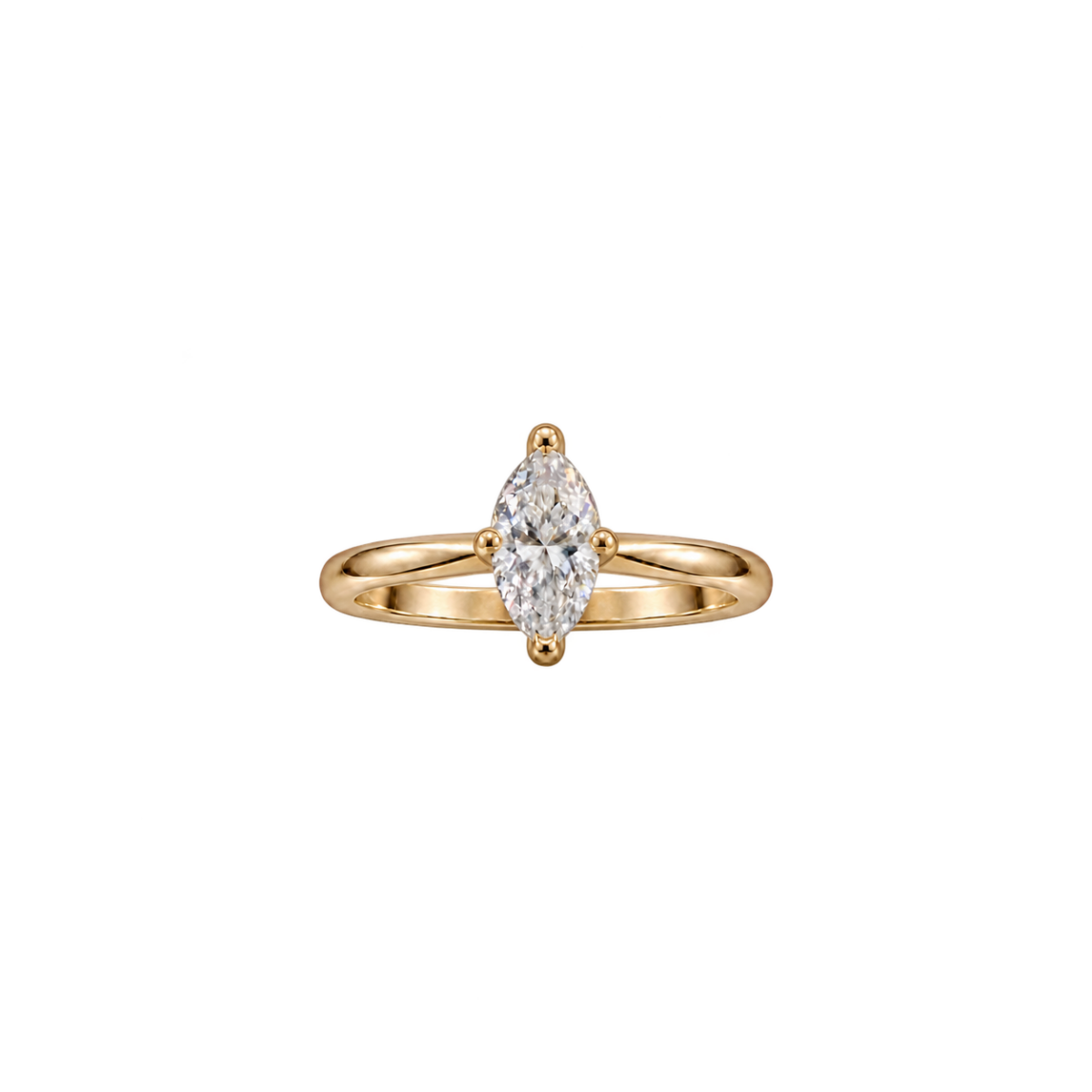 SOLITARIO DE ORO AMARILLO CON DIAMANTE