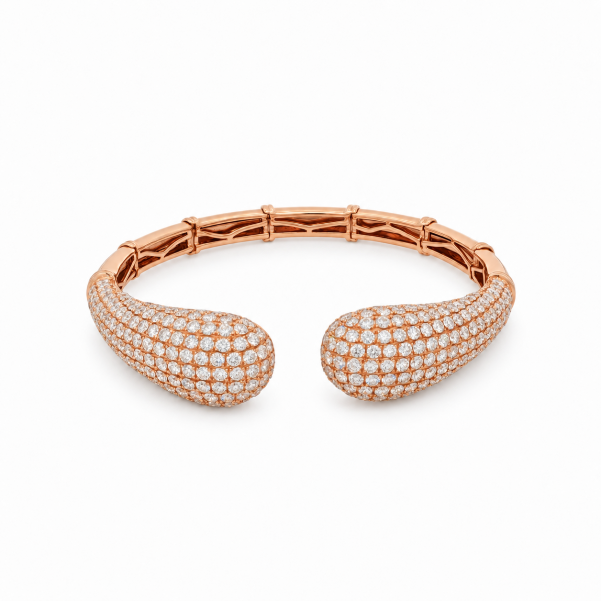 BRAZALETE EN ORO ROSA CON DIAMANTES