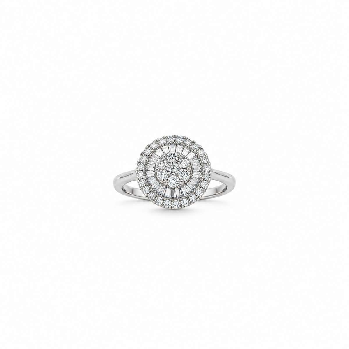ANILLO EN ORO BLANCO CON DIAMANTES