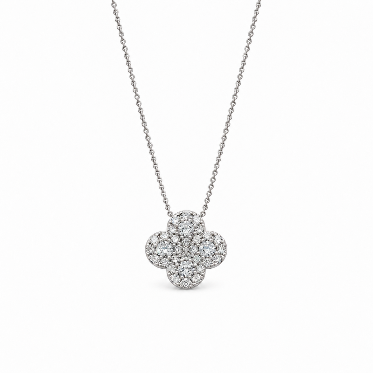 COLGANTE EN ORO BLANCO CON DIAMANTES