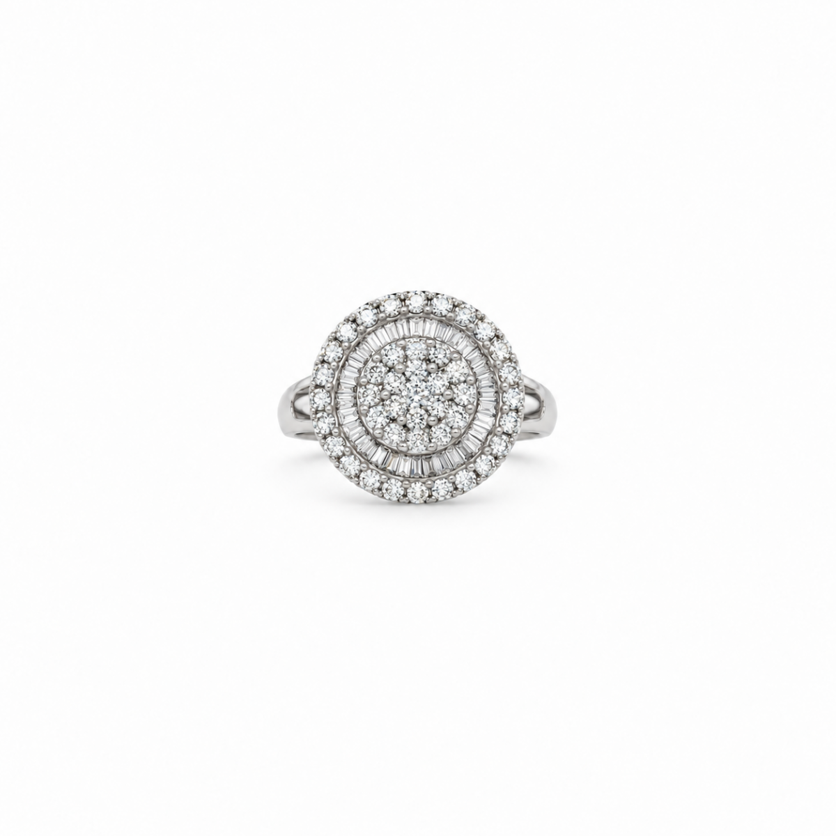 ANILLO EN ORO BLANCO CON DIAMANTES