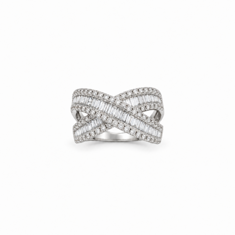 ANILLO EN ORO BLANCO CON DIAMANTES