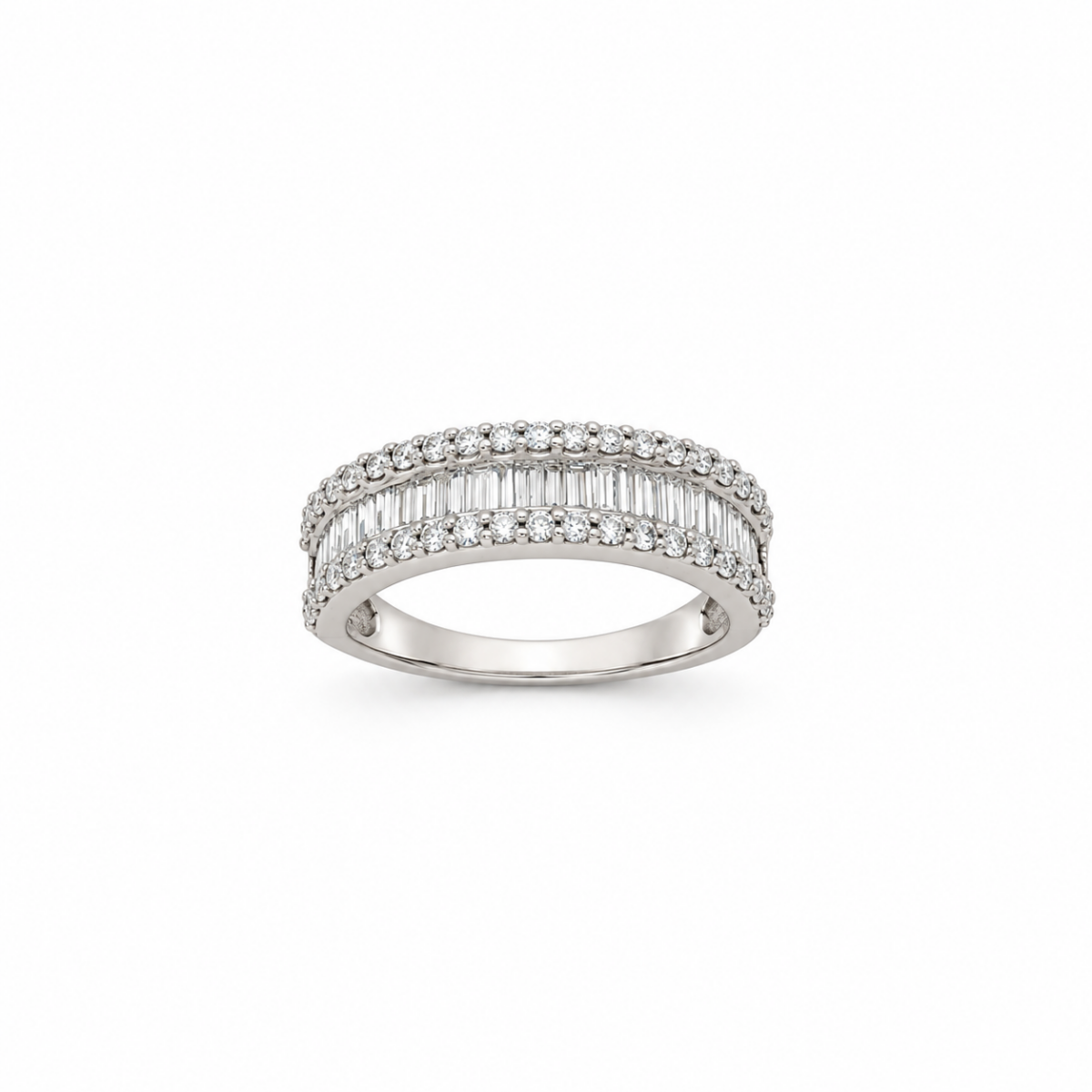 ANILLO EN ORO BLANCO CON DIAMANTES