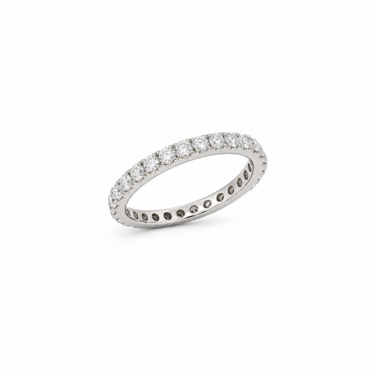 ANILLO EN ORO BLANCO CON DIAMANTES