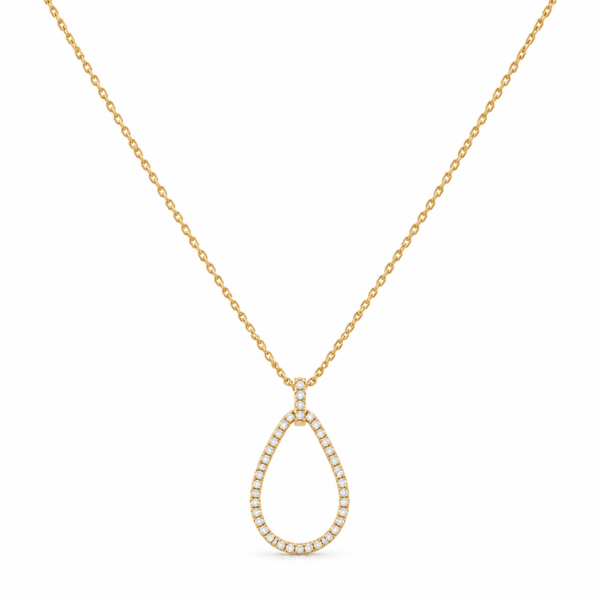 COLGANTE EN ORO AMARILLO CON DIAMANTES