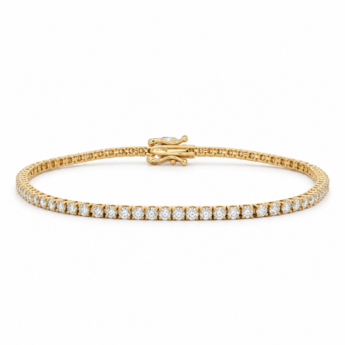 PULSERA EN ORO AMARILLO CON DIAMANTES