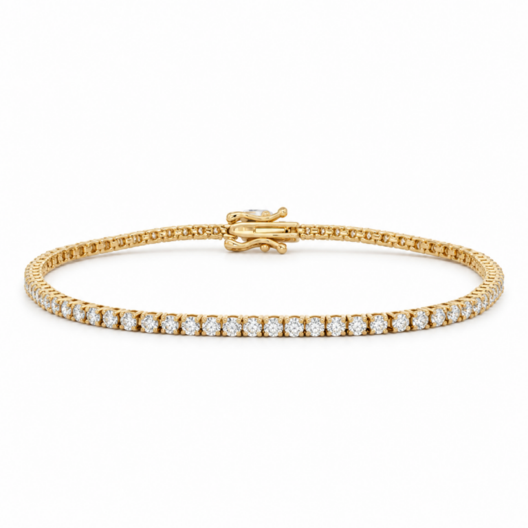PULSERA EN ORO AMARILLO CON DIAMANTES