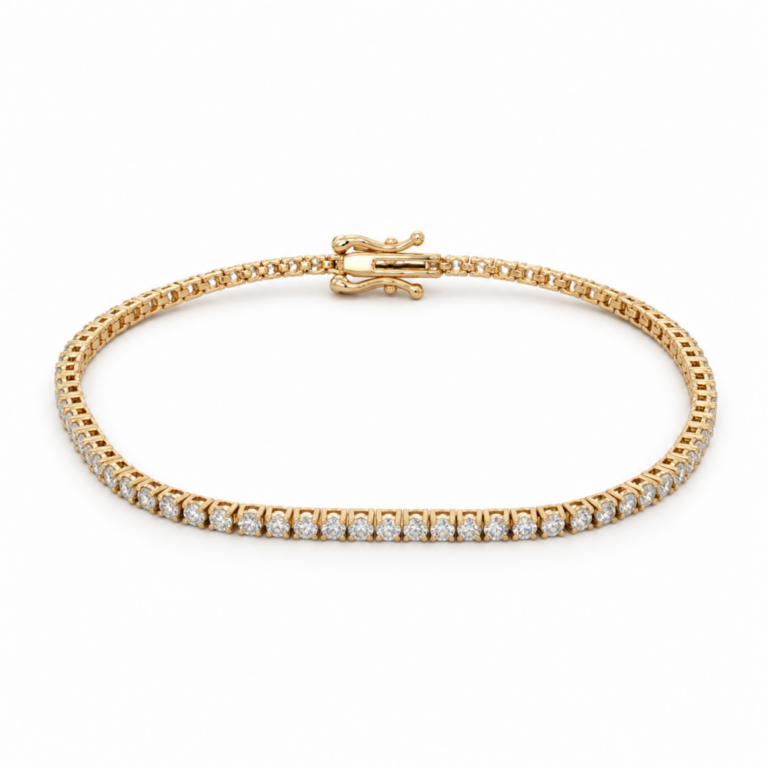 PULSERA EN ORO AMARILLO CON DIAMANTES