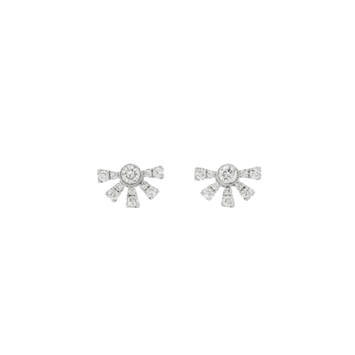 PENDIENTES DE ORO BLANCO CON DIAMANTES
