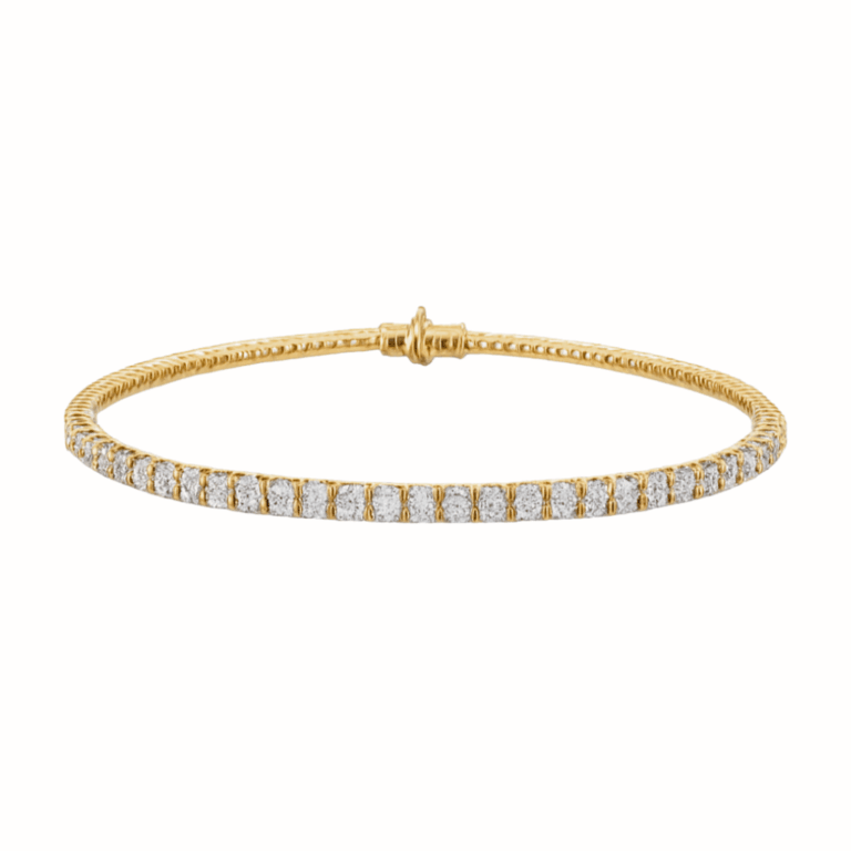 PULSERA RIVIERE DE ORO AMARILLO CON DIAMANTES