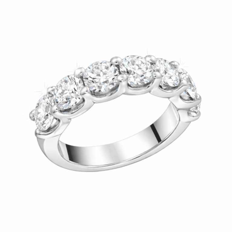 ALIANZA COMPLETA DE ORO BLANCO CON DIAMANTES