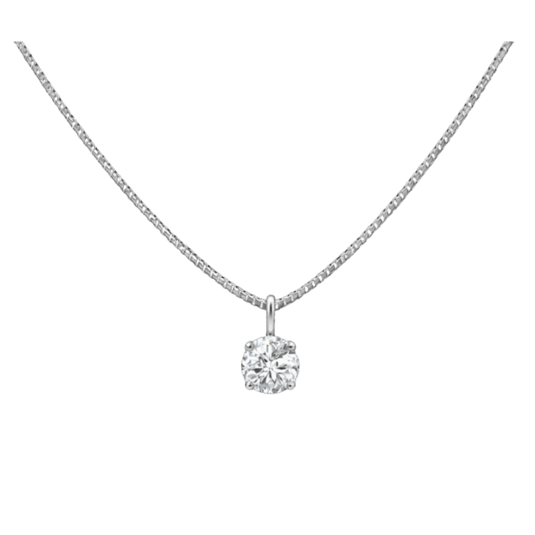 COLGANTE ORO BLANCO Y DIAMANTE