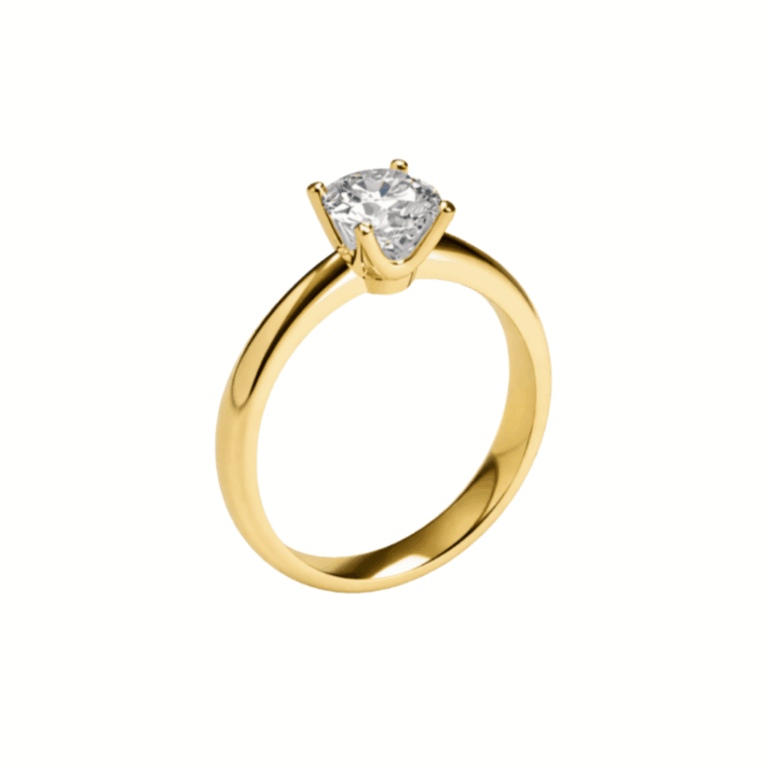 SOLITARIO ORO AMARILLO CON DIAMANTE