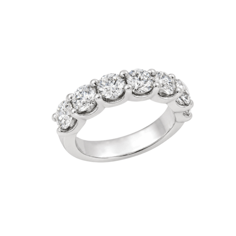 ALIANZA COMPLETA DE ORO BLANCO CON DIAMANTES