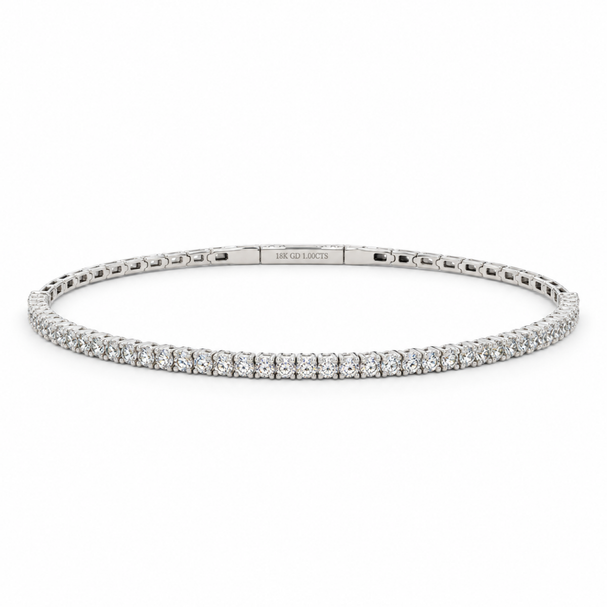 PULSERA EN ORO BLANCO CON DIAMANTES