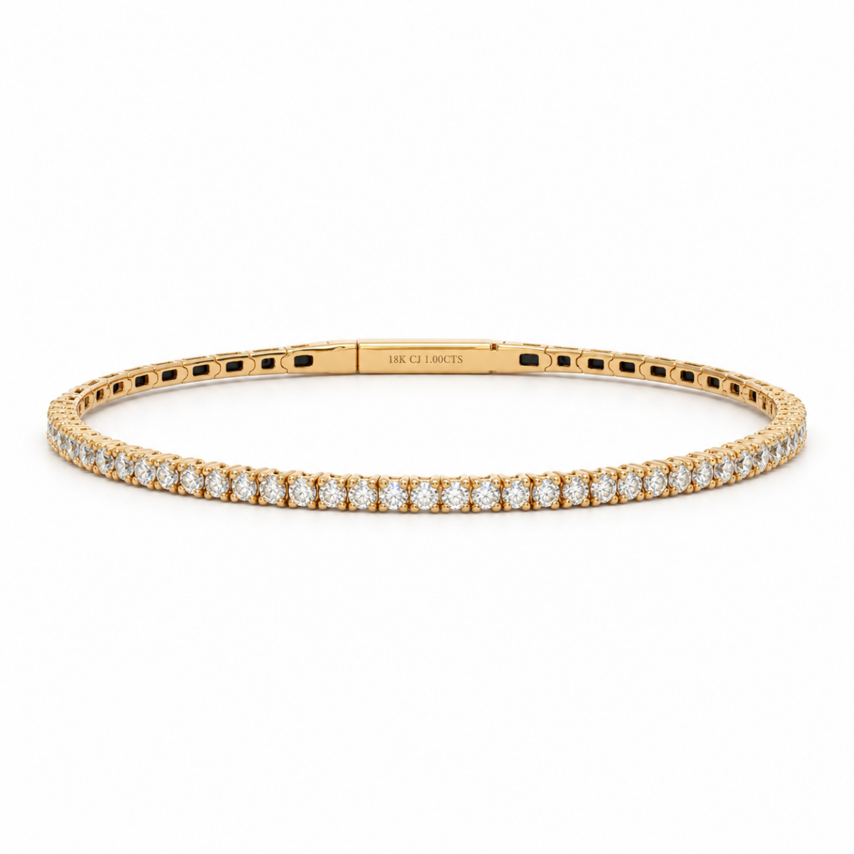 PULSERA EN ORO AMARILLO CON DIAMANTES