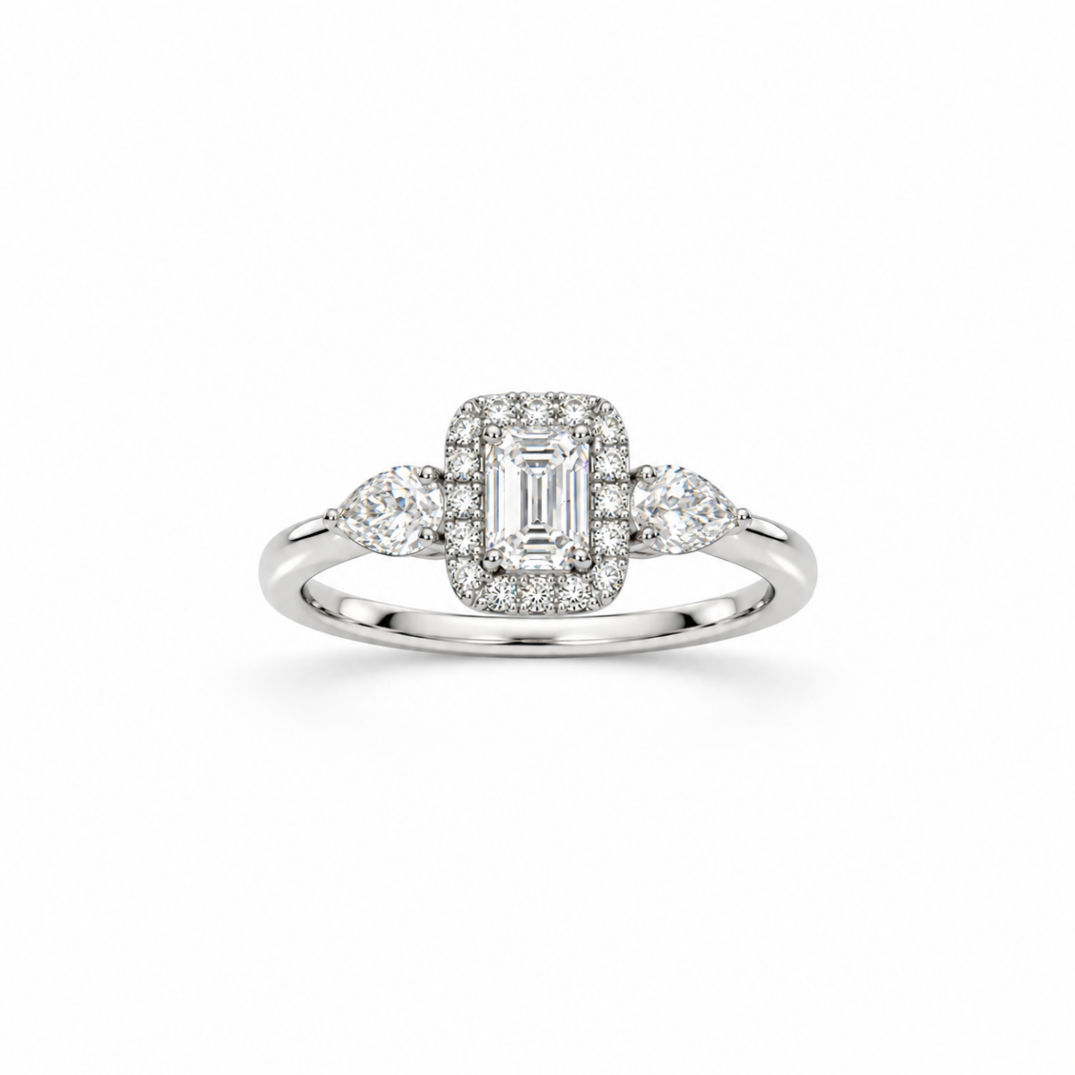 ANILLO EN ORO BLANCO CON DIAMANTES