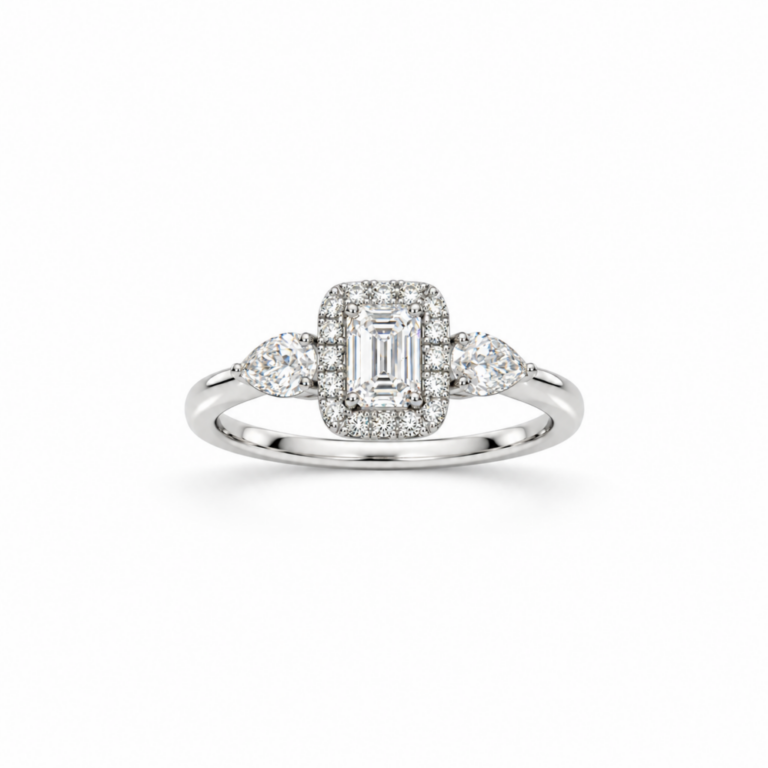 ANILLO EN ORO BLANCO CON DIAMANTES