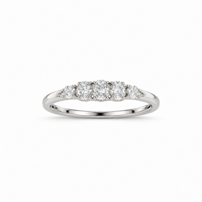 ANILLO EN ORO BLANCO CON DIAMANTES