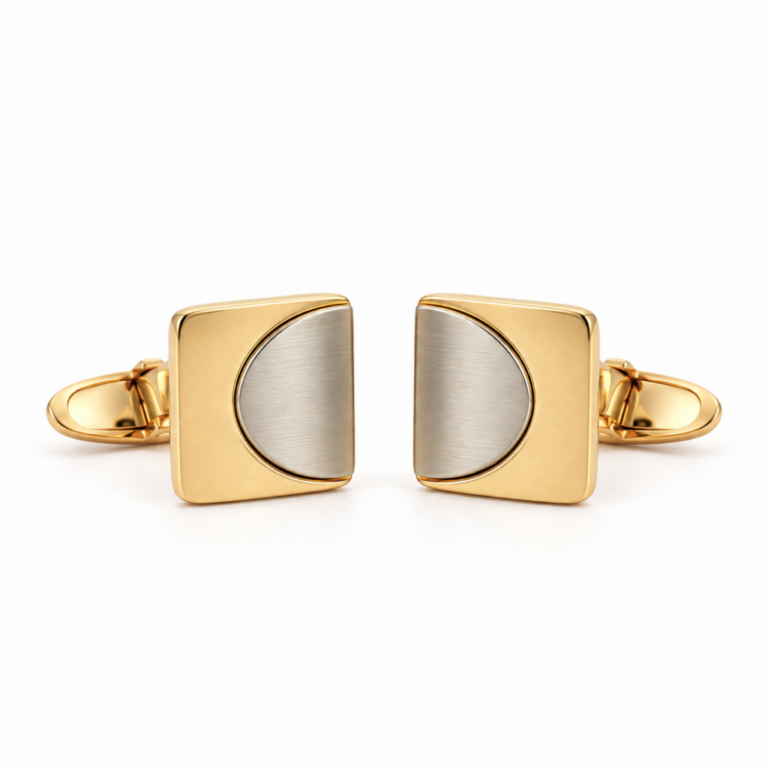 GEMELOS EN ORO AMARILLO Y BLANCO
