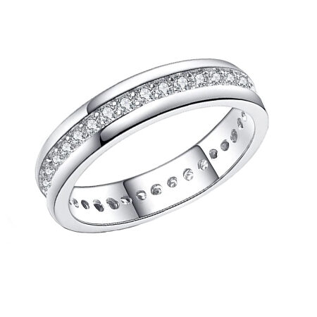 anillo eternidad con diamantes