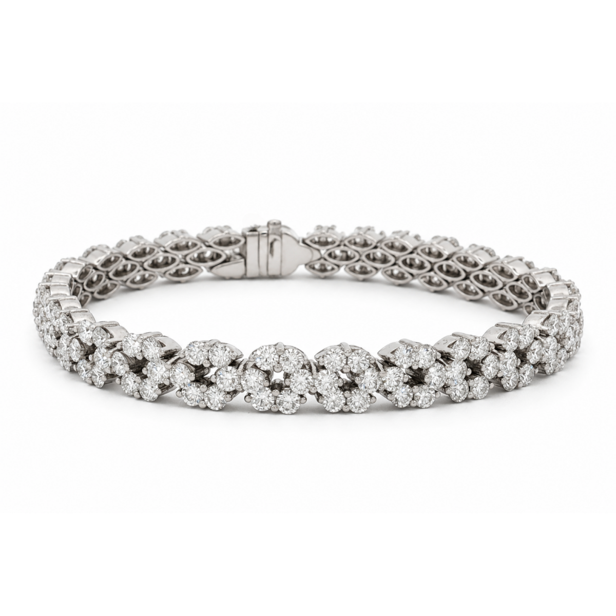 PULSERA EN ORO BLANCO CON DIAMANTES